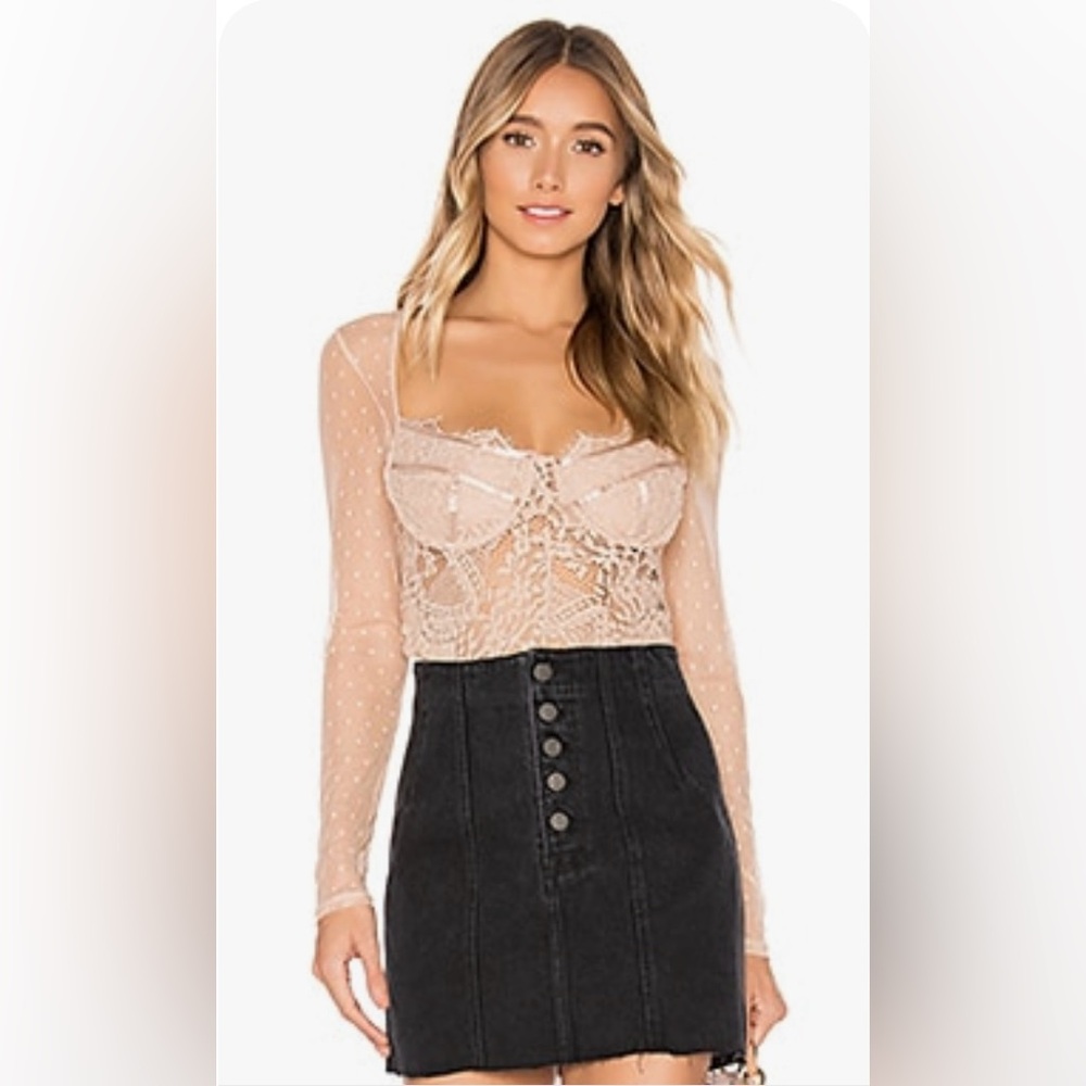 Bardot Farrah Bodysuit in Nude